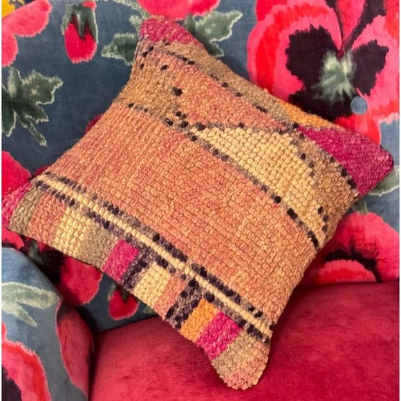 Bohemian Other - Bohemian One of a Kind Artisan Made Turkish Rug Pillow